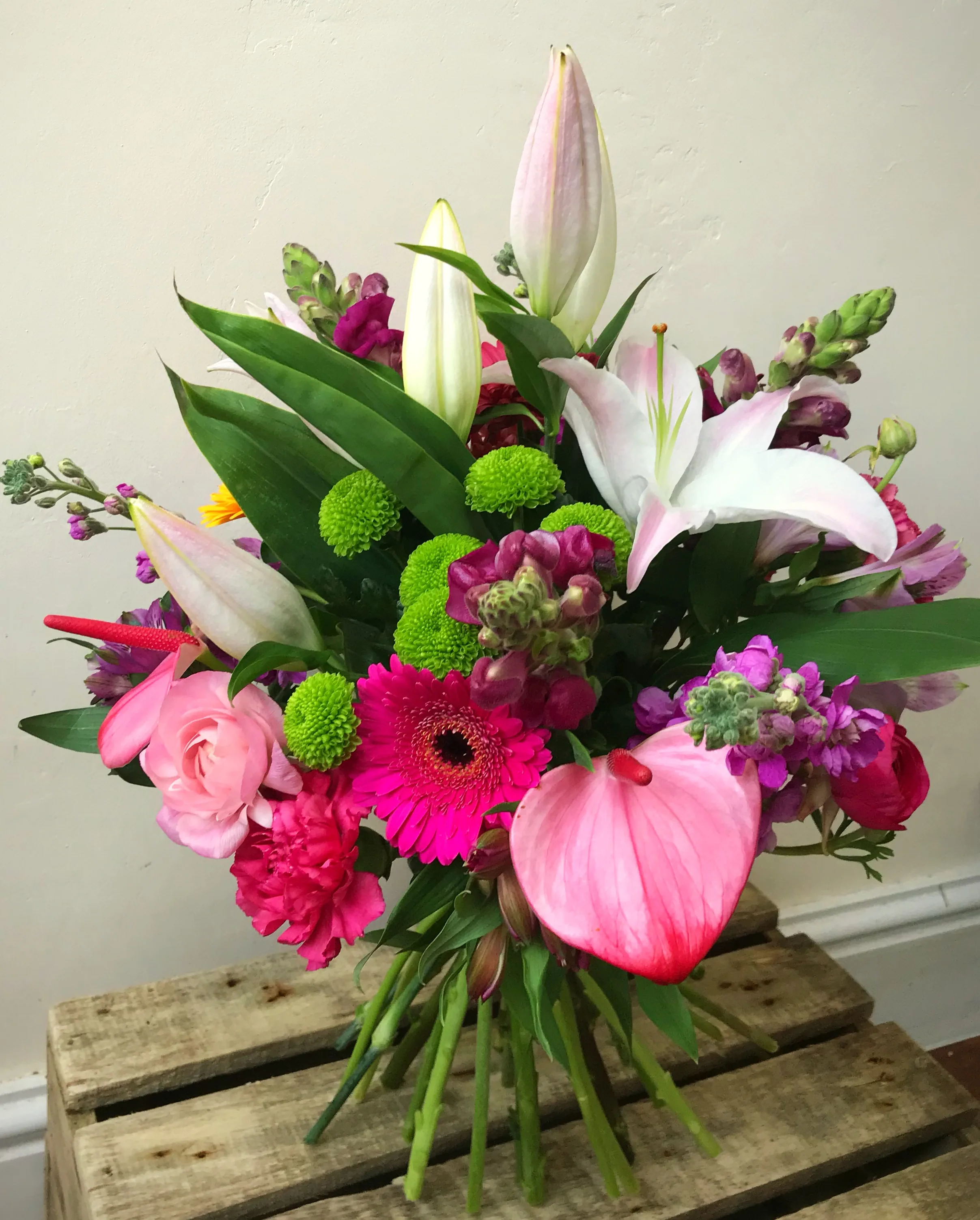 Hand-tied flower bouquet by The Flower Shed Thornbury