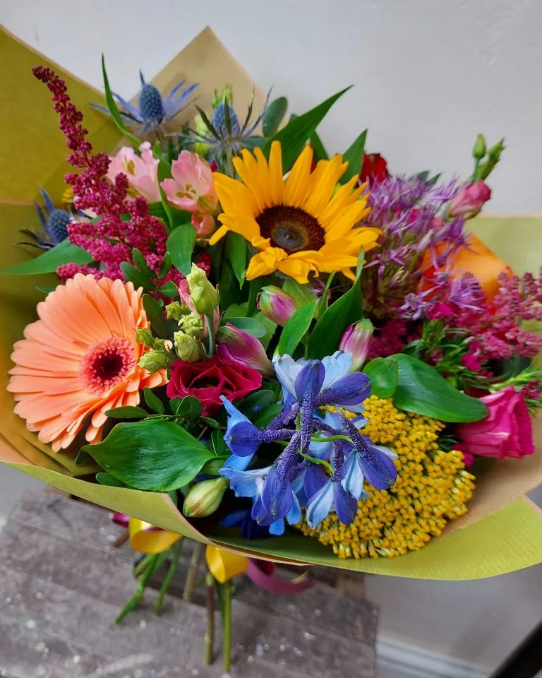 Fresh flowers arranged by Harriet at The Flower Shed
