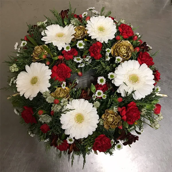 Handcrafted Christmas flowers