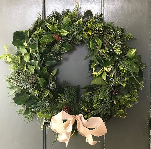 Seasonal Christmas arrangement from The Flower Shed