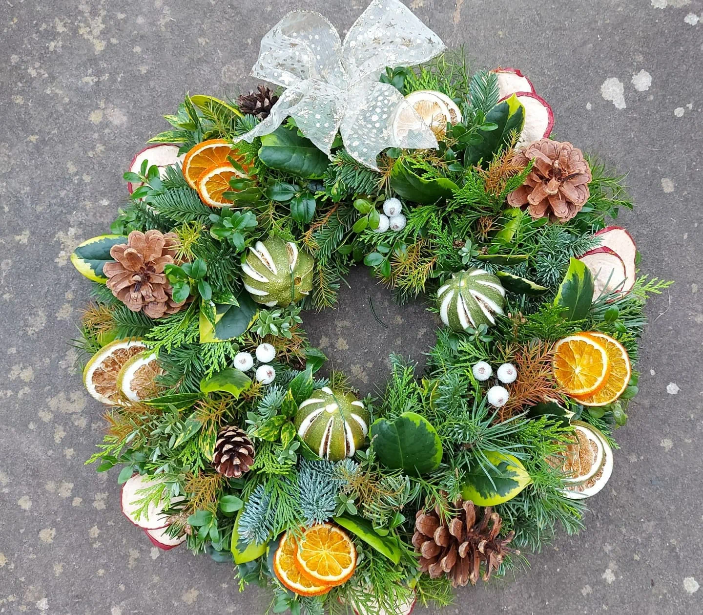 Festive flowers and seasonal foliage