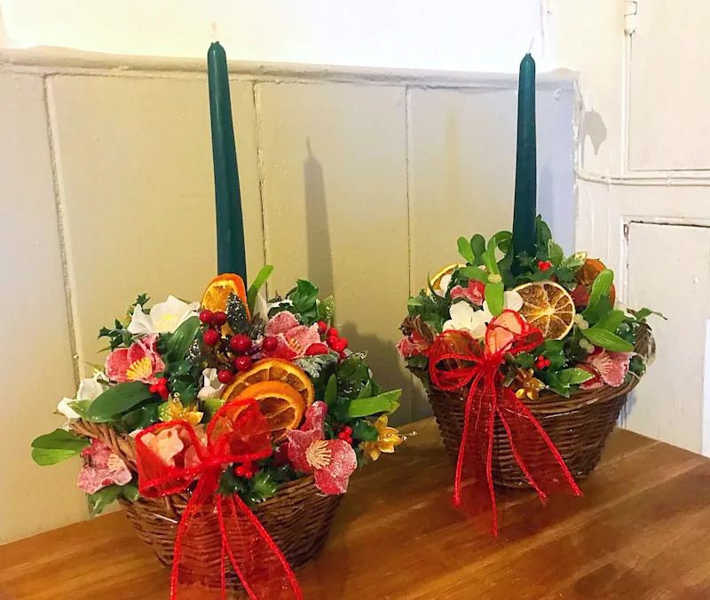 Christmas floral arrangement