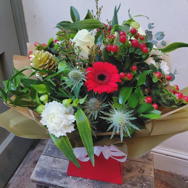 Handcrafted festive flowers