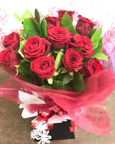 Romantic flower arrangement from The Flower Shed